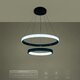 kelvo® DIAMOND KLV-101-0235 Κρεμαστό Φωτιστικό Οροφής LED 75W 7500lm 360° AC 220-240V IP20 Ρυθμιζόμενο Λευκό CCT με Χειριστήριο από 2700K έως 6000K Dimmable - Lumileds SMD Chip - Μαύρο Ματ - Μ60 x Π60 x Υ40cm - 3 Χρόνια Εγγύηση - 15