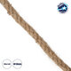 DECOR-ROPE 35051 Εύκαμπτο Διακοσμητικό Σχοινί Τριχιά Πλεκτό 50 Μέτρα Διαμέτρου 14mm Μπεζ D14mm x L50m