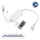 NEOVALE-A 70626 Dimmer / Controller με IR Ασύρματο Χειριστήριο 6A 1380W AC 220-240V σε DC 220-240V για έως 100 Μέτρα Neon Flex LED Αδιάβροχο IP44 Dimmable - Λευκό - Μ57 x 5 x Υ3.5cm - 2 Χρόνια Εγγύηση