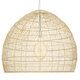 MALIBU 00974 Vintage Κρεμαστό Φωτιστικό Οροφής Μονόφωτο Μπεζ Ξύλινο Bamboo Φ97 x Y86cm - 4