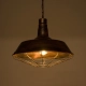RAY 01045 Vintage Κρεμαστό Φωτιστικό Οροφής με Ντουί 1 x E27 AC 220-240V IP20 - Χάλκινο Εφέ Σκουριάς - Μ46 x Π46 x Υ36cm - 2