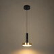 kelvo® ZANE KLV-101-0349 Κρεμαστό Φωτιστικό Οροφής LED 18W 1800lm 120° AC 220-240V IP20 Ρυθμιζόμενο Λευκό CCT με Χειριστήριο από 2700K έως 6000K Dimmable - Lumileds SMD Chip - Σατινέ Χρυσό Βούρτσας & Μαύρο Ματ - Μ15 x Π15 x Υ20cm - 3 Χρόνια Εγγύηση - 6
