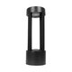 PRISM GLB-103-0018 Φωτιστικό Κολωνάκι Κήπου LED 8W 720lm 90° AC 220-240V Αδιάβροχο IP65 Θερμό Λευκό 2700K - Sanan SMD Chip - Μαύρο Ματ - Μ10.5 x Π10.5 x Υ30cm - 3 Χρόνια Εγγύηση - 7