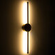 DIADEM 61330 Φωτιστικό Τοίχου - Απλίκα Design LED CCT 9W 1080lm 120° AC 220-240V - Εναλλαγή Φωτισμού μέσω Διακόπτη On/Off All In One Ψυχρό 6000k+Φυσικό 4500k+Θερμό 2700k Μ10 x Π4 x Υ60cm - Χρυσό - 3 Years Warranty - 8