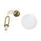 kelvo® BELLISSIMO KLV-101-0376 Κρεμαστό Φωτιστικό Οροφής για Λάμπα με Ντουί E27 AC 220-240V IP20 - Χρυσό Βούρτσας Πλατίνα & Λευκό - Μ20 x Π20 x Υ42cm - 9