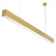 kelvo® ORION KLV-101-0364 Γραμμικό Κρεμαστό Φωτιστικό Οροφής LED 72W 7200lm 120° AC 220-240V IP20 Ρυθμιζόμενο Λευκό CCT με Χειριστήριο από 2700K έως 6000K Dimmable - Lumileds SMD Chip - Χρυσό Πλατίνα - Μ120 x Π5 x Υ7cm - 3 Χρόνια Εγγύηση - 3