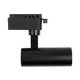 LUGANO 60804 Μονοφασικό Σποτ Ράγας LED 10W 1250lm 36° AC 220-240V IP20 Φυσικό Λευκό 4500K - Bridgelux COB Chip & TÜV SÜD Driver - Eurotrack 1PH - Μαύρο Ματ - Μ8.5 x Π5 x Υ18cm - 5 Χρόνια Εγγύηση - 7