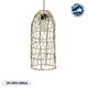 NETI 205-0024 Boho Κρεμαστό Φωτιστικό Οροφής με Ντουί 1 x E27 AC 220-240V IP20 - Μπεζ - M20 x Π20 x Υ49cm - 1