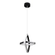 ROSE 61064 Μοντέρνο Κρεμαστό Φωτιστικό Οροφής LED 22W 2200lm 300° AC 220-240V IP20 Ρυθμιζόμενο Λευκό CCT με On/Off 2700K/4500K/6000K - Lumileds SMD Chip - Μαύρο Ματ - Μ24 x Π22 x Υ24cm - 3 Χρόνια Εγγύηση - 3