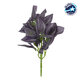 PURPLE JOY 78298 Τεχνητό Φυτό Ζεμπρίνα - Μπουκέτο Διακοσμητικών Φυτών - Κλαδιών με Φύλλωμα Μωβ Υ28cm