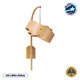 KALAMA 02223 Boho Φωτιστικό Τοίχου - Απλίκα Μονόφωτο 1 x E27 AC220-240V IP20 - Μ30 x Π40 x Υ70cm - Μπεζ Ξύλινο Μπαμπού Πλέγμα - 5 Χρόνια Εγγύηση