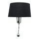 ELEGANT 01492 Μοντέρνο Φωτιστικό Τοίχου Απλίκα Δίφωτο Μεταλλικό με Μαύρο Ύφασμα και Βραχίονα με LED Μ26.5 x Π15 x Υ43cm - 5