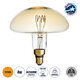 99173 Λάμπα LED Soft T Spiral Filament E27 MR200 MUSHROOM Γλόμπος 4W 280lm 360° AC 220-240V IP20 Φ20 x Υ20cm Ultra Θερμό Λευκό 2200K με Μελί Γυαλί Dimmable - 3 Χρόνια Εγγύηση