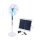 SOLARE-FAN 85357 Solar Fan Αυτόνομος Ηλιακός Επιδαπέδιος Ανεμιστήρας 25W 2 Λειτουργιών Ρεύματος με AC 220-240V ή με Φωτοβολταϊκό Panel 9V 15W & Επαναφορτιζόμενη Μπαταρία Li-ion 7.4V 6000mAh - 12 Ταχύτητες - Ασύρματο Χειριστήριο - Ενσωματωμένο USB 2.0 Charger Συσκευών - IP20 - Μ44 x Π37.5  - 2