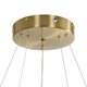 kelvo® VENOM KLV-101-0198-V2 Κρεμαστό Φωτιστικό Οροφής LED 75W 7500lm 120° AC 220-240V IP20 Ρυθμιζόμενο Λευκό CCT με Χειριστήριο από 2700K έως 6000K Dimmable - Lumileds SMD Chip - Χρυσό Πλατίνα - Μ60 x Π60 x Υ40cm - 3 Χρόνια Εγγύηση - 9