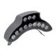  TREEPINA 90683 Κυρτή Μπάρα Φωτισμού Wall Washer για Φυτά - Δέντρα LED 12W 1320lm 30° DC 24V Αδιάβροχο IP65 Θερμό Λευκό 2700K Dimmable - Bridgelux SMD Chip - Γκρι Ανθρακί - Μ20.5 x Π5.5 x Υ12cm - 3 Χρόνια Εγγύηση - 3