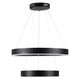 kelvo® VENOM KLV-101-0196-V2 Κρεμαστό Φωτιστικό Οροφής LED 75W 7500lm 120° AC 220-240V IP20 Ρυθμιζόμενο Λευκό CCT με Χειριστήριο από 2700K έως 6000K Dimmable - Lumileds SMD Chip - Μαύρο Ματ - Μ60 x Π60 x Υ40cm - 3 Χρόνια Εγγύηση - 6