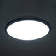 TUFFIN 60996 Μοντέρνο Φωτιστικό Οροφής LED 24W 2400lm 120° AC 220-240V Αδιάβροχο IP54 Ψυχρό Λευκό 6000K - Lumileds SMD Chip - Μαύρο Ματ & Λευκό Γαλακτερό - Μ30 x Π30 x Υ6.5cm - 3 Χρόνια Εγγύηση - 8