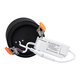 OMEGA-R 60296 Χωνευτό LED Spot Downlight TrimLess Φ10cm 12W 1560lm 36° AC 220-240V IP20 Φ10 x Υ8.2cm - Στρόγγυλο - Μαύρο - Φυσικό Λευκό 4500K - Bridgelux COB - 5 Years Warranty - 13