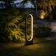 LUNEA GLB-103-0010 Φωτιστικό Κολωνάκι Κήπου LED 15W 1350lm 120° AC 220-240V Αδιάβροχο IP65 Θερμό Λευκό 2700K - Sanan SMD Chip - Μαύρο Ματ - Μ22 x Π7 x Υ60cm - 3 Χρόνια Εγγύηση - 6
