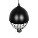 CANARIO 999-0111 Vintage Κρεμαστό Φωτιστικό Οροφής με Ντουί 1 x E27 AC 220-240V IP20 - Μαύρο - Μ28 x Π28 x Υ47cm - 6