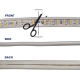 70513 Wide Ταινία Διπλής Σειράς Epistar LED SMD 2835 1m 24W/m 180LED/m 3144lm/m 120° DC 230V Αδιάβροχη IP68 Ultra Θερμό Λευκό 2200K Dimmable - 5