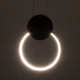  CYCLOS 61074 Μοντέρνο Κρεμαστό Φωτιστικό Οροφής LED 9W 900lm 300° AC 220-240V IP20 Ρυθμιζόμενο Λευκό CCT με On/Off 2700K/4500K/6000K - Lumileds SMD Chip - Λευκό Ματ - Μ21 x Π2.3 x Υ26.5cm - 3 Χρόνια Εγγύηση - 9