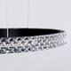 DIAMOND TRIO 61142 Κρεμαστό Φωτιστικό Δαχτυλίδι-Κύκλος LED CCT 100W 12123lm 360° AC 220-240V - Εναλλαγή Φωτισμού μέσω Τηλεχειριστηρίου All In One Ψυχρό 6000k+Φυσικό 4500k+Θερμό 2700k Dimmable Φ25+40+60cm - Μαύρο - 4