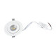 LEXIS JOINT 60990 Χωνευτό LED Κινούμενο Spot Downlight 7W 680lm 45° AC 220-240V IP44 Φ12cm x Υ3.1cm - Στρόγγυλο - Λευκό - Φυσικό Λευκό 4500K - Bridgelux Chip - TÜV Certified Driver - 5 Years Warranty - 10