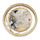 DIAMOND 61127 Μοντέρνο Κρεμαστό Φωτιστικό Οροφής LED 20W 2356lm 360° AC 220-240V IP20 Ρυθμιζόμενο Λευκό CCT με Χειριστήριο από 2700K έως 6000K Dimmable - Lumileds SMD Chip - Χρυσό Βούρτσας - Μ25 x Π25 x Υ3cm - 3 Χρόνια Εγγύηση - 7