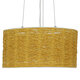 Vintage Κρεμαστό Φωτιστικό Οροφής Μονόφωτο Καφέ Ξύλινο Bamboo Φ40  MADAGASKAR 01630 - 4
