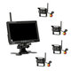 86032 4 x WiFi Έγχρωμες Κάμερες 720p CMOS HD Οπισθοπορείας Αυτοκινήτου-Φορτηγού DC 12-24V 170° με Οθόνη 7 - 10