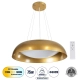  ANATOLIA 61270 Μοντέρνο Κρεμαστό Φωτιστικό Οροφής LED 75W 8625lm 120° AC 220-240V IP20 Ρυθμιζόμενο Λευκό CCT με Χειριστήριο από 2700K έως 6000K Dimmable - Lumileds SMD Chip - Χρυσό - Μ60 x Π60 x Υ12.5cm - 3 Χρόνια Εγγύηση - 2