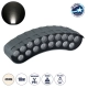 TREELIGHT-KINA 90685 Κυρτή Μπάρα Φωτισμού Wall Washer με Αντιθαμβωτική Γρίλια Ειδική για Φυτά - Δέντρα LED 18W 1710lm 30° DC 24V Αδιάβροχο IP65 Μ25 x Π6.5 x Υ6cm Φυσικό Λευκό 4500K - Γκρι Ανθρακί - 3 Years Warranty - 1