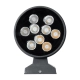 WALLLIGHT-GONA 90483 Μοντέρνο Φωτιστικό Τοίχου - Απλίκα LED 24W 2160lm 5° DC 24V Αδιάβροχο IP67 Θερμό Λευκό 2700K - CREE COB Chip & TÜV SÜD Driver - Γκρι Ανθρακί Ματ - Μ13 x Π16.5 x Υ5cm - 3 Χρόνια Εγγύηση - 8