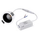 PLUTO-S 60247 Χωνευτό LED Spot Downlight TrimLess Φ6.4cm 7W 875lm 38° AC 220-240V IP20 Φ6.4 x Υ4.9cm - Στρόγγυλο - Λευκό με Μαύρο Κάτοπτρο & Anti-Glare HoneyComb - Θερμό Λευκό 2700K - Bridgelux COB - 5 Years Warranty - 7