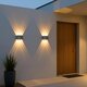 kelvo® SIXOAD KLV-101-0007 Φωτιστικό Τοίχου / Απλίκα LED 18W 1800lm 30° AC 220-240V Αδιάβροχο IP65 Θερμό Λευκό 2700K - CREE XPE Chip & TÜV SÜD Driver - Γκρι Ανθρακί Ματ - Μ17 x Π4 x Υ8cm - 5 Χρόνια Εγγύηση