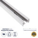 2L-EUROTRACK 60902 Μονοφασική Ράγα 2 Καλωδίων για Σποτ Ράγας LED AC 220-240V IP20 Μ100 x Π3.4 x Υ2cm - EUROTRACKSystem 1L+1N - Αλουμίνιο - Λευκό - 1 Μέτρο - 5 Χρόνια Εγγύηση