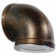 Vintage Industrial Φωτιστικό Τοίχου Απλίκα Μονόφωτο LED Μαύρο Σκουριά Μεταλλικό Φ11  ANTHY 01104 - 1