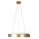 kelvo® BARCHETTA KLV-101-0268-V2 Φωτιστικό Οροφής LED 72W 7200lm 120° AC 220-240V IP20 Ρυθμιζόμενο Λευκό CCT με Χειριστήριο από 2700K έως 6000K Dimmable - Lumileds SMD Chip - Σαμπανιζέ Χρυσό Ματ - Μ48 x Π48 x Υ8.2cm - 3 Χρόνια Εγγύηση - 10