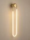 kelvo® LYRA KLV-101-0504 Φωτιστικό Τοίχου / Απλίκα LED 36W 3600lm 360° AC 220-240V IP20 Ρυθμιζόμενο Λευκό CCT με Διακόπτη στο Driver 2700K/4500K/6000K Triac Dimmable - Lumileds SMD Chip & ENEC/TÜV Driver - Σατινέ Χρυσό Βούρτσας - Μ20 x Π16 x Υ120cm - 5 Χρόνια Εγγύηση - 3