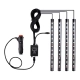 81842 Car Underglow LED Tube Kit - Κρυφός Φωτισμός Αυτοκινήτου DC 12V 20W με Χειριστήριο Αδιάβροχο IP68 Πολύχρωμο RGB - 2