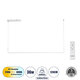 LINARIA 60922 Μοντέρνο Κρεμαστό Φωτιστικό Οροφής LED 36W 4150lm 200° AC 220-240V IP20 Ρυθμιζόμενο Λευκό CCT με Χειριστήριο από 2700K έως 6000K Dimmable - Lumileds SMD Chip - Λευκό Ματ - Μ120 x Π2 x Υ10cm - 3 Χρόνια Εγγύηση