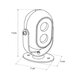 FLOODIS GLB-103-0031 Προβολέας Σποτ Wall Washer LED 4W 360lm 24° AC 220-240V Αδιάβροχο IP65 Θερμό Λευκό 2700K - Sanan SMD Chip - Γκρι Ανθρακί Ματ - Μ7 x Π5 x Υ11cm - 3 Χρόνια Εγγύηση - 5