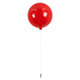 BALLOON 00652 Μοντέρνο Παιδικό Φωτιστικό Οροφής Μονόφωτο Κόκκινο Πλαστικό Μπάλα Φ30 x Υ33cm - 3