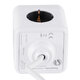 TRAVEL PowerCube PRO Certified 79639 Πολύπριζο 6 Θέσεων με 1.5m Kαλώδιο - 4 Πρίζες Ασφαλείας Childproof EU Schuko AC 220-240V & 2 Πρίζες USB Max 2.1A/DC 5V Μ7.5 x Π7.5 x Υ7.5 - Λευκό με Γκρι - Max Load 3680W/16A - 5