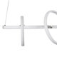 CIRCOLARE 61320 Κρεμαστό Φωτιστικό Οροφής Design LED CCT 75W 8400lm 360° AC 220-240V - Εναλλαγή Φωτισμού μέσω Τηλεχειριστηρίου All In One Ψυχρό 6000k+Φυσικό 4500k+Θερμό 2700k Dimmable Μ120 x Π25 x Υ25cm - Λευκό - 5