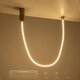 kelvo® GLOW KLV-101-0155 Κρεμαστό Φωτιστικό Οροφής LED 27W 2700lm 360° AC 220-240V IP20 Ρυθμιζόμενο Λευκό CCT με Χειριστήριο από 2700K έως 6000K Dimmable - Lumileds SMD Chip - Χρυσό Πλατίνα - Μ90 x Π9 x Υ95cm - 3 Χρόνια Εγγύηση - 14