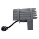 TREELIGHT-JINA 90695 Κυρτή Μπάρα Φωτισμού Wall Washer με Αντιθαμβωτική Γρίλια Ειδική για Φυτά - Δέντρα LED 18W 1530lm 10° DC 24V Αδιάβροχο IP67 L29 x W11 x H10.5cm RGBW DMX512 - Γκρι Ανθρακί - 3 Years Warranty - 5