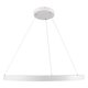 kelvo® NEMESIS KLV-101-0212 Κρεμαστό Φωτιστικό Οροφής LED 67W 6700lm 180° AC 220-240V IP20 Ρυθμιζόμενο Λευκό CCT με Χειριστήριο από 2700K έως 6000K Dimmable - Lumileds SMD Chip - Λευκό Ματ - Μ80 x Π80 x Υ4cm - 3 Χρόνια Εγγύηση - 4